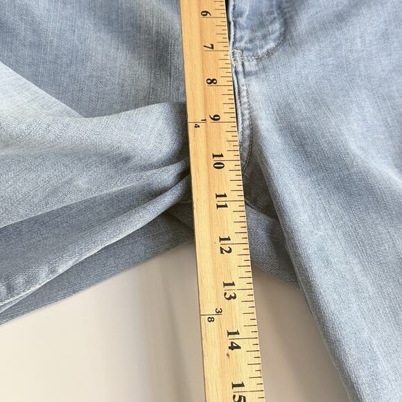 NYDJ Jeans Size 12 Blue Denim Marilyn Straight Leg Classic Stretch Capsule - Picture 4 of 9
